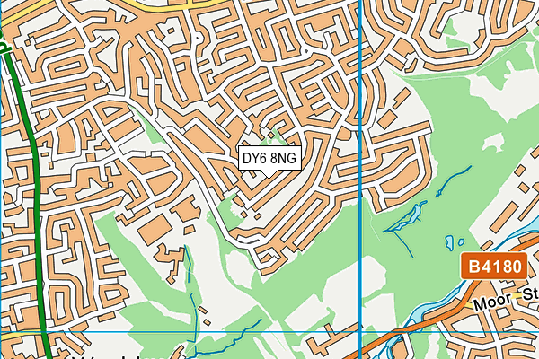 DY6 8NG map - OS VectorMap District (Ordnance Survey)