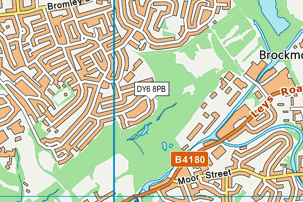 DY6 8PB map - OS VectorMap District (Ordnance Survey)