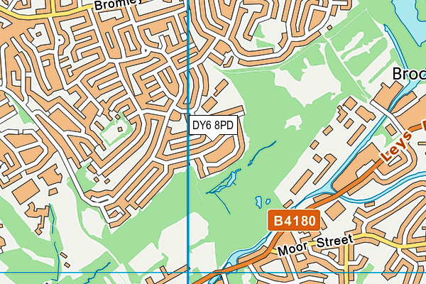 DY6 8PD map - OS VectorMap District (Ordnance Survey)