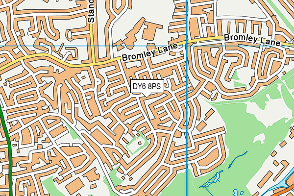 DY6 8PS map - OS VectorMap District (Ordnance Survey)