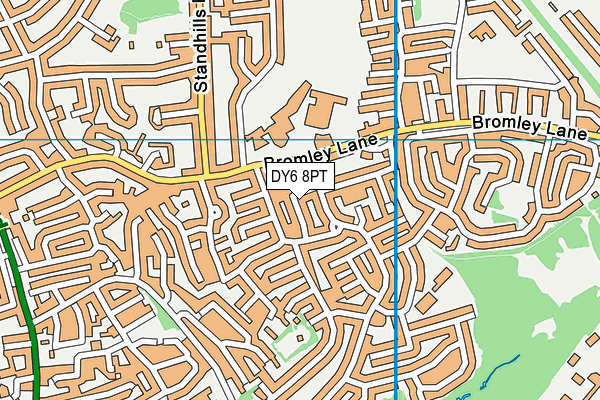 DY6 8PT map - OS VectorMap District (Ordnance Survey)