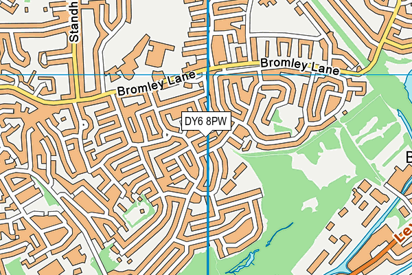 DY6 8PW map - OS VectorMap District (Ordnance Survey)