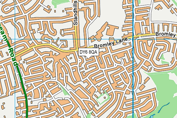DY6 8QA map - OS VectorMap District (Ordnance Survey)