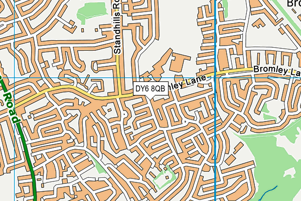 DY6 8QB map - OS VectorMap District (Ordnance Survey)