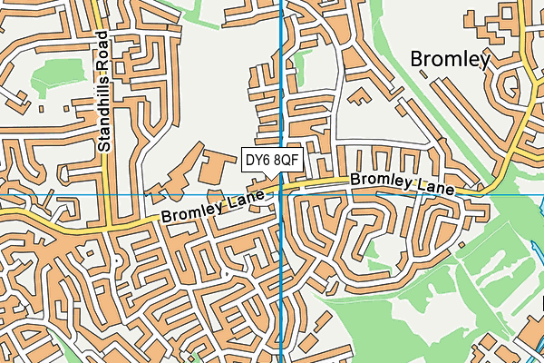 DY6 8QF map - OS VectorMap District (Ordnance Survey)