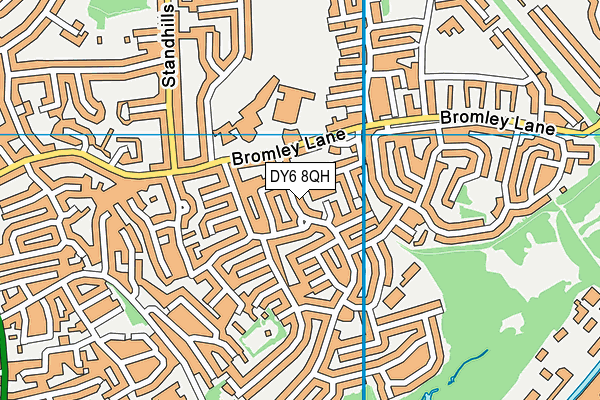 DY6 8QH map - OS VectorMap District (Ordnance Survey)