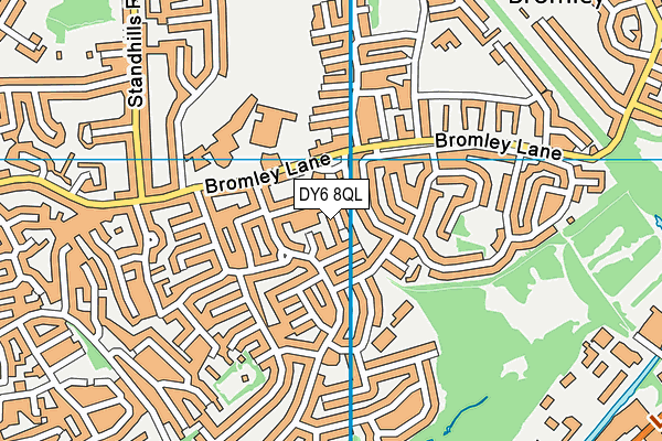 DY6 8QL map - OS VectorMap District (Ordnance Survey)