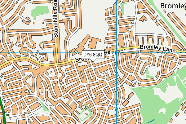 DY6 8QQ map - OS VectorMap District (Ordnance Survey)