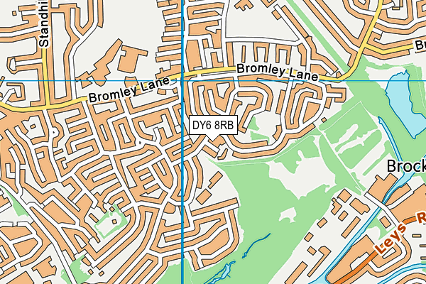 DY6 8RB map - OS VectorMap District (Ordnance Survey)