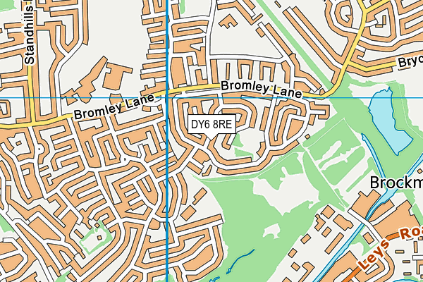 DY6 8RE map - OS VectorMap District (Ordnance Survey)