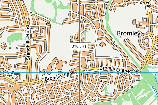 DY6 8RT map - OS VectorMap District (Ordnance Survey)