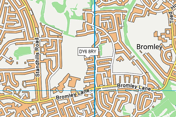 DY6 8RY map - OS VectorMap District (Ordnance Survey)