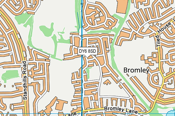 DY6 8SD map - OS VectorMap District (Ordnance Survey)