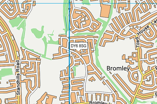 DY6 8SG map - OS VectorMap District (Ordnance Survey)