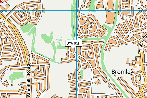 DY6 8SH map - OS VectorMap District (Ordnance Survey)