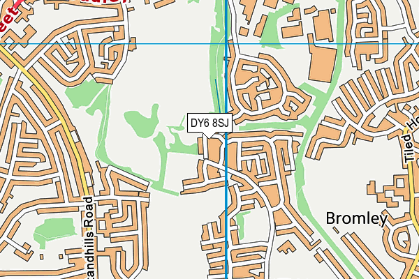 DY6 8SJ map - OS VectorMap District (Ordnance Survey)