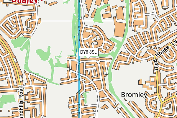 DY6 8SL map - OS VectorMap District (Ordnance Survey)