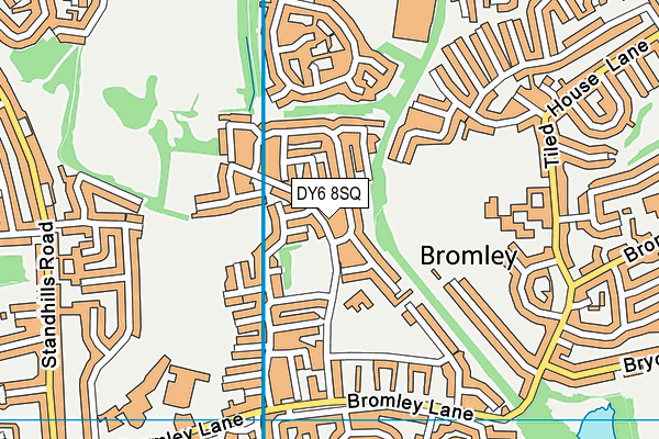 DY6 8SQ map - OS VectorMap District (Ordnance Survey)