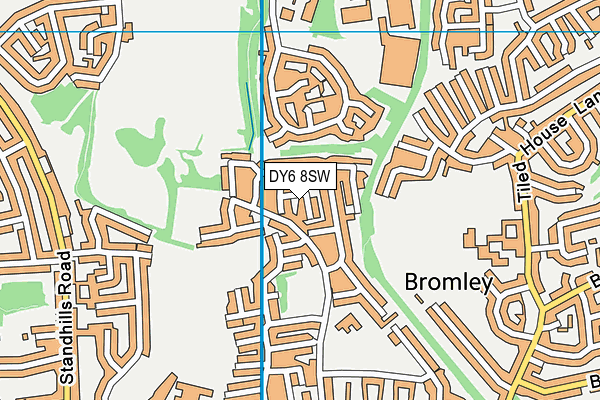 DY6 8SW map - OS VectorMap District (Ordnance Survey)