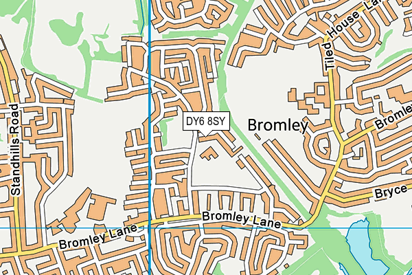 DY6 8SY map - OS VectorMap District (Ordnance Survey)