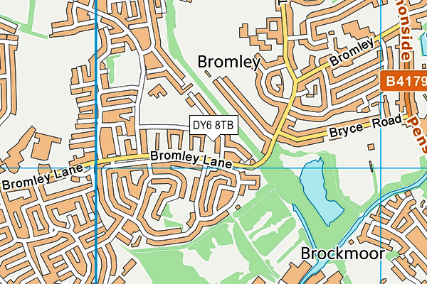 DY6 8TB map - OS VectorMap District (Ordnance Survey)