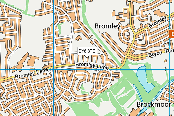 DY6 8TE map - OS VectorMap District (Ordnance Survey)