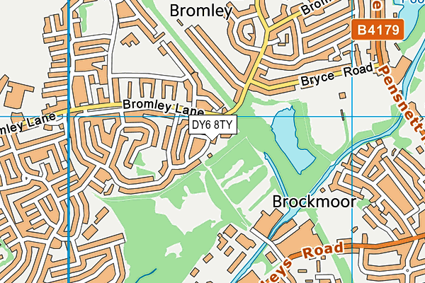 DY6 8TY map - OS VectorMap District (Ordnance Survey)
