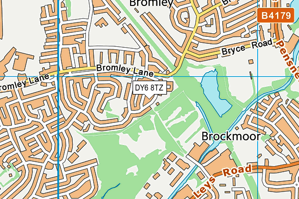 DY6 8TZ map - OS VectorMap District (Ordnance Survey)