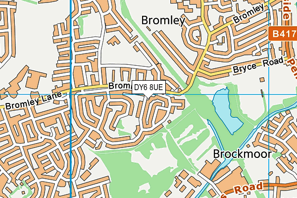 DY6 8UE map - OS VectorMap District (Ordnance Survey)