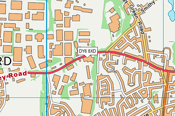 DY6 8XD map - OS VectorMap District (Ordnance Survey)