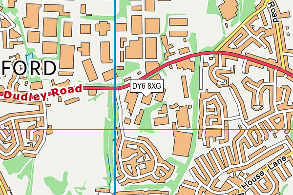 DY6 8XG map - OS VectorMap District (Ordnance Survey)