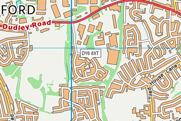 DY6 8XT map - OS VectorMap District (Ordnance Survey)