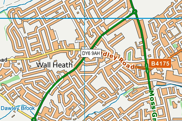 DY6 9AH map - OS VectorMap District (Ordnance Survey)
