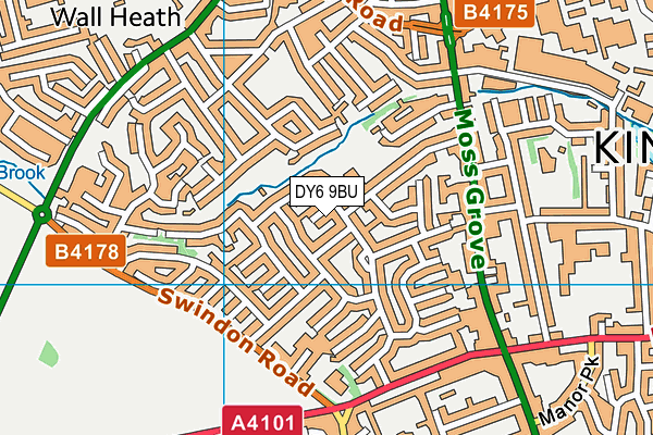 DY6 9BU map - OS VectorMap District (Ordnance Survey)