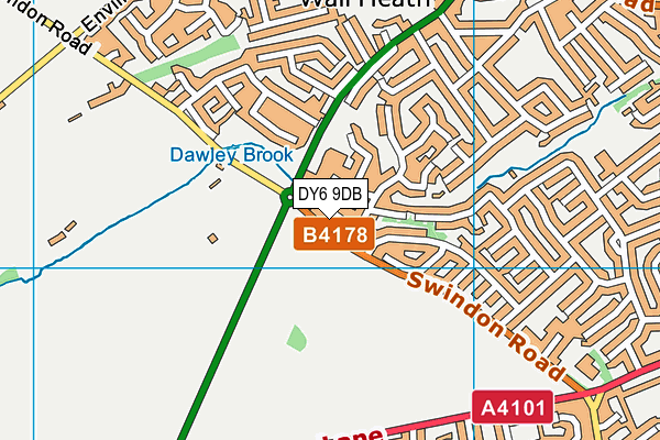 DY6 9DB map - OS VectorMap District (Ordnance Survey)