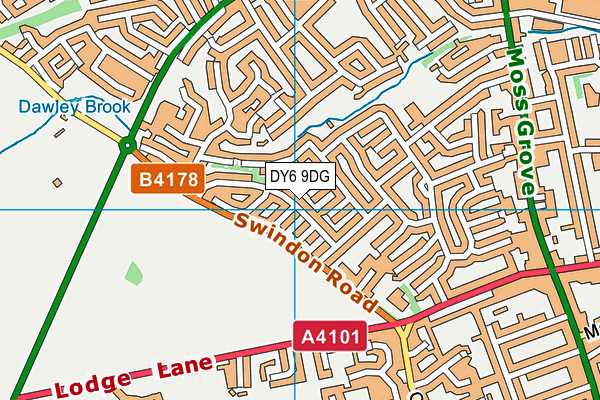 DY6 9DG map - OS VectorMap District (Ordnance Survey)