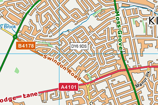 DY6 9DS map - OS VectorMap District (Ordnance Survey)