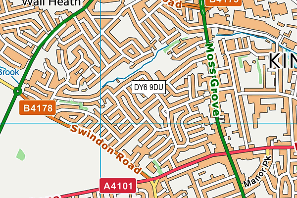 DY6 9DU map - OS VectorMap District (Ordnance Survey)