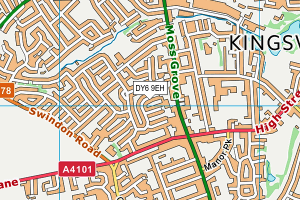 DY6 9EH map - OS VectorMap District (Ordnance Survey)