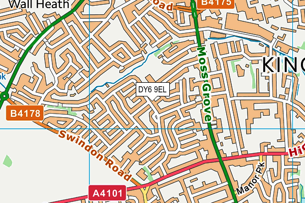 DY6 9EL map - OS VectorMap District (Ordnance Survey)