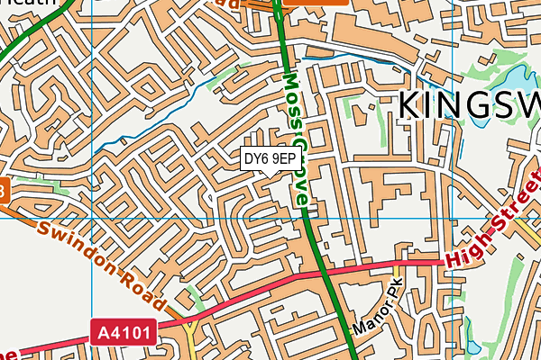 DY6 9EP map - OS VectorMap District (Ordnance Survey)