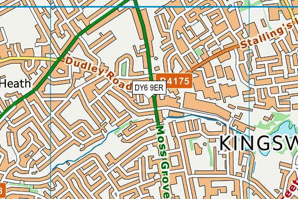 DY6 9ER map - OS VectorMap District (Ordnance Survey)