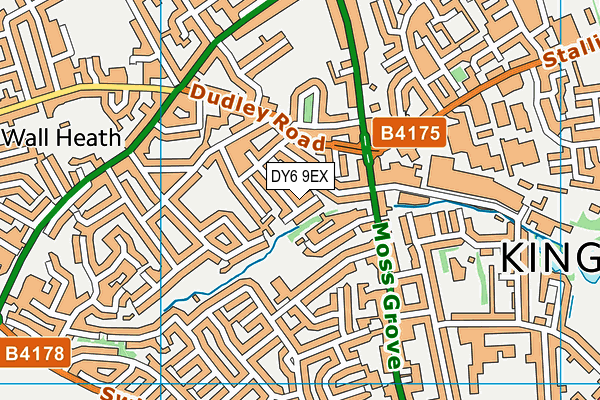 DY6 9EX map - OS VectorMap District (Ordnance Survey)