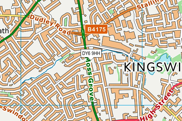 DY6 9HH map - OS VectorMap District (Ordnance Survey)