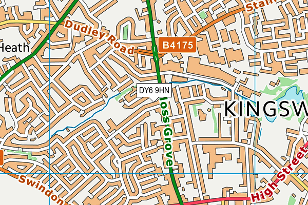 DY6 9HN map - OS VectorMap District (Ordnance Survey)