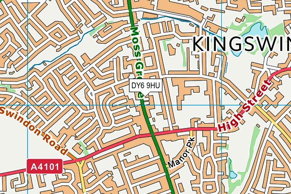 DY6 9HU map - OS VectorMap District (Ordnance Survey)