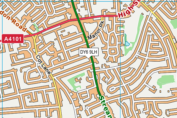 DY6 9LH map - OS VectorMap District (Ordnance Survey)