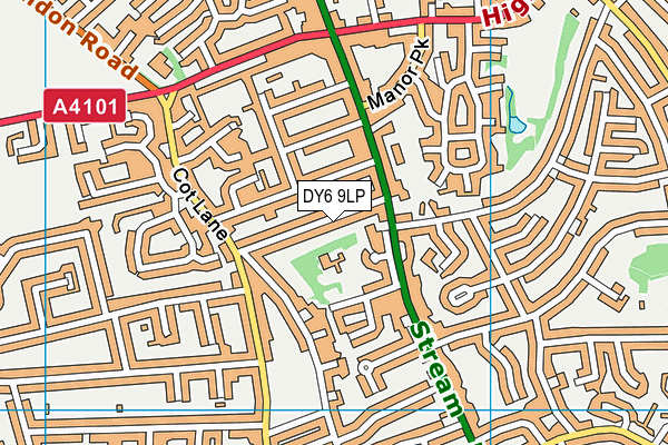 DY6 9LP map - OS VectorMap District (Ordnance Survey)