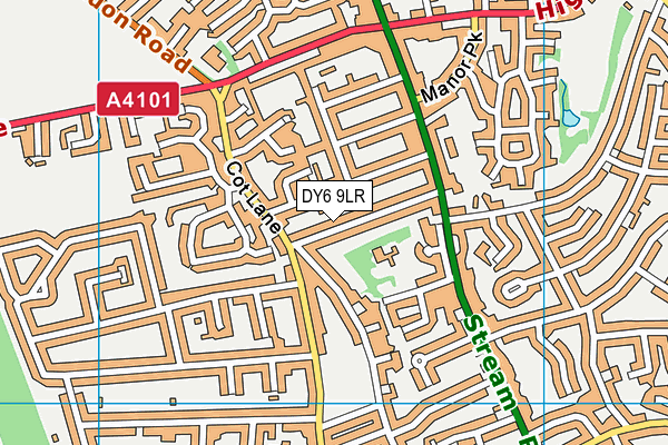 DY6 9LR map - OS VectorMap District (Ordnance Survey)