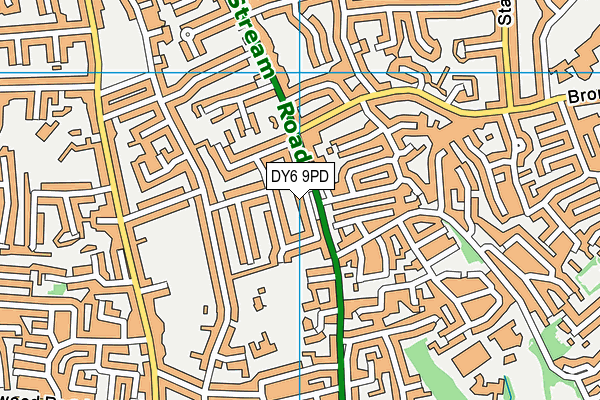 DY6 9PD map - OS VectorMap District (Ordnance Survey)